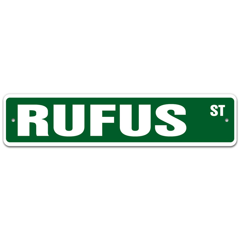 Plaque de rue, H 7 po x l 30 po x P 0,1 po