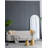 28X1x74" Celine Black Arch Body Mirror-810176864