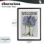 «Welcome Bluebonnet on Paisley», reproduction encadrée sous verre, conception de Cindy Jacobs-404028800-404028806