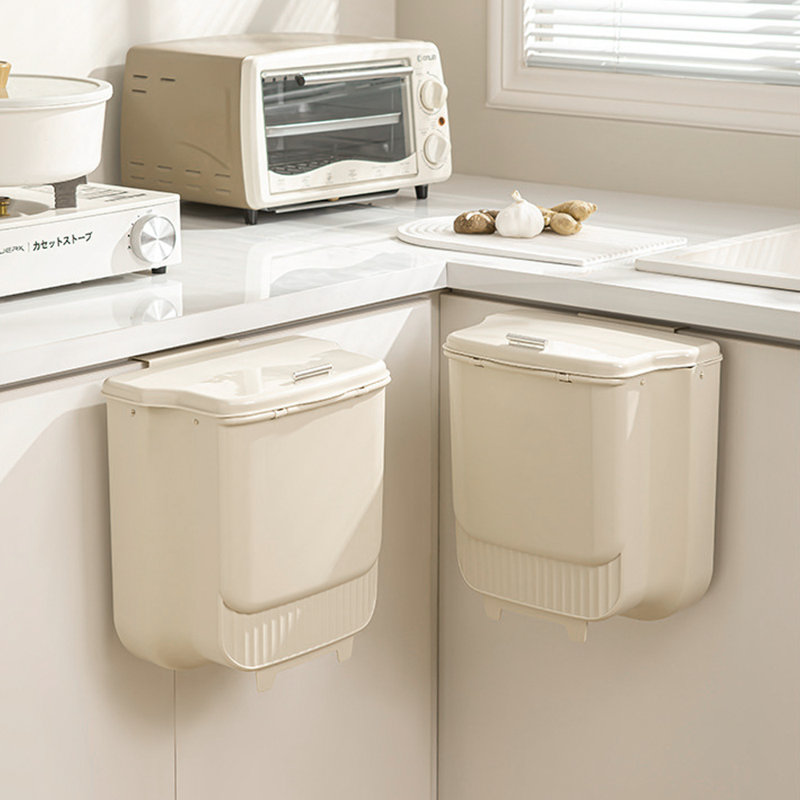 Plastic Open Kitchen Trash Can - 12L