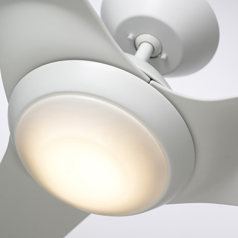 Eswer 60'' Ceiling Fan with LED Lights, Satin White