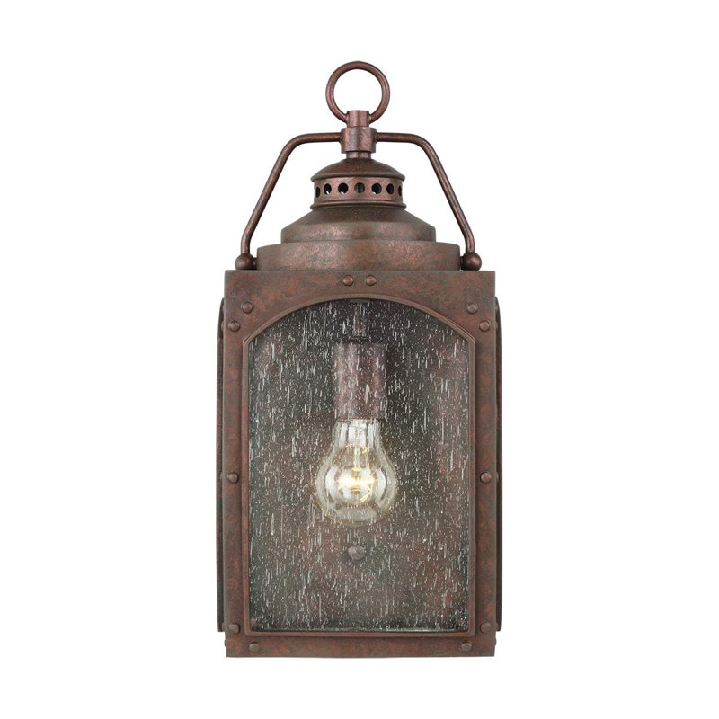 Browyn Black Outdoor Wall Lantern, 41.3cm H x 18.7cm W x 18.7cm D