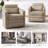 Marion 28.74'' Wide Genuine Leather Swivel Chair (Set of 2)-90213989