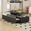 Pedestal Coffee Table with Storage-1498873272
