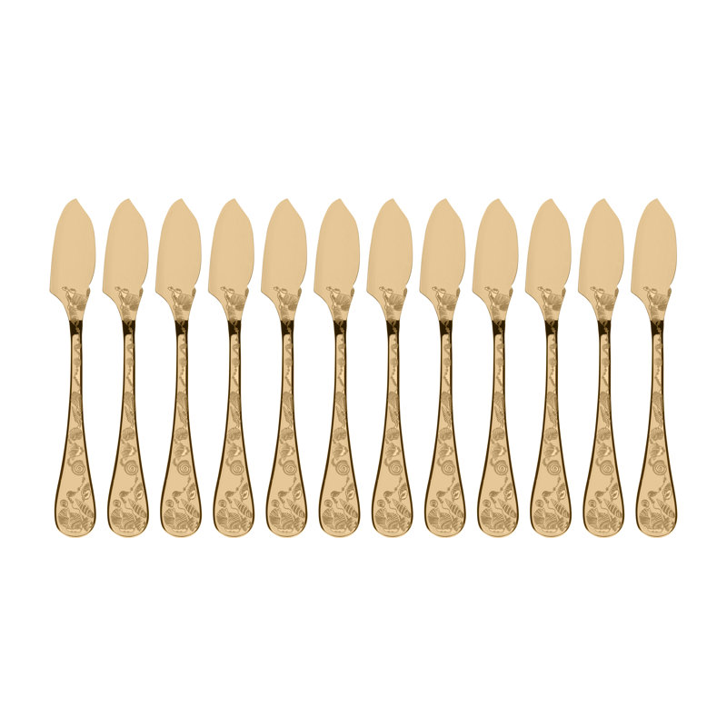 Venere Fish Knife, Gold