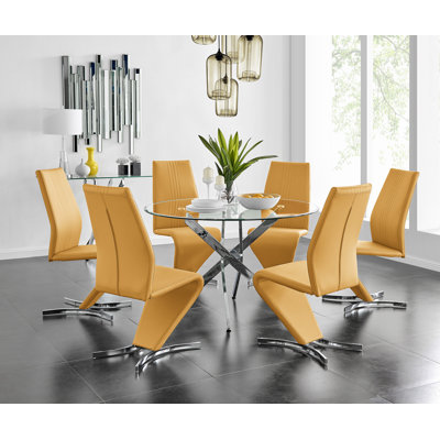 Ensemble de 6 tables de salle à manger Tierra Sleek