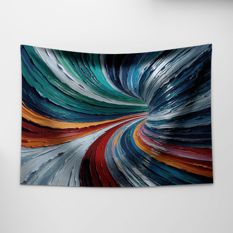 Tapisserie murale à bande électro-magnétique Sci Fi, 68 po x 80 po