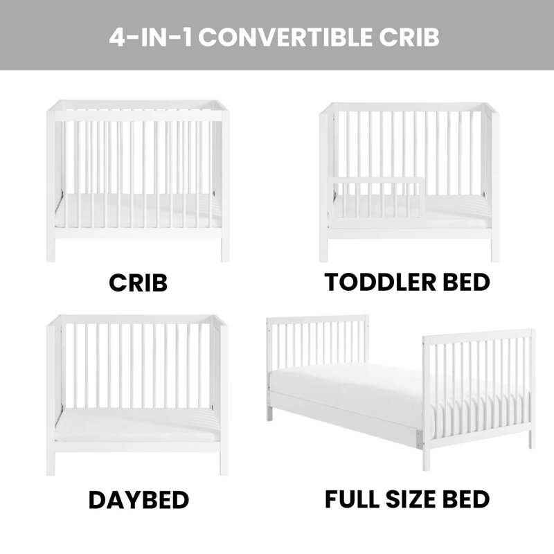 Mini lit de bébé Essential, Blanc