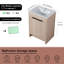 Meuble-lavabo simple 24,34 po avec plateau en céramique Rivanna-49620954