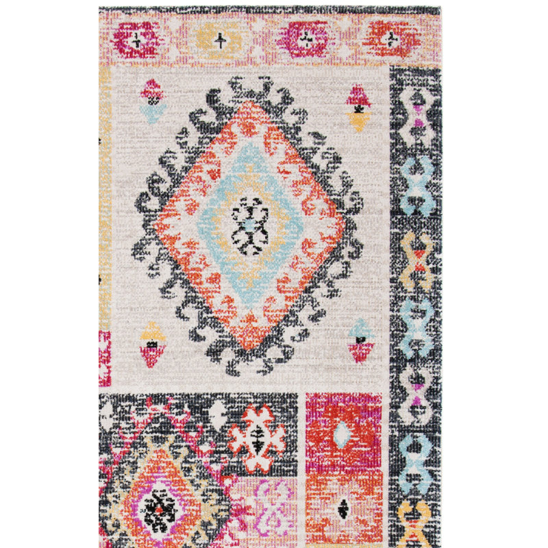 Tapis intérieur / extérieur Ozias 200 Performance Southwestern, Carré 6 pi 7 po