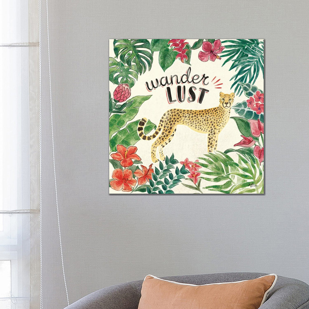 Jungle Vibes V von Janelle Penner - Giclée auf Leinwand ohne Rahmen