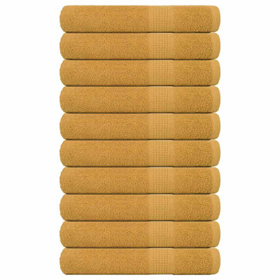 Rechell 100% Cotton Bath Towels - Set of 10
