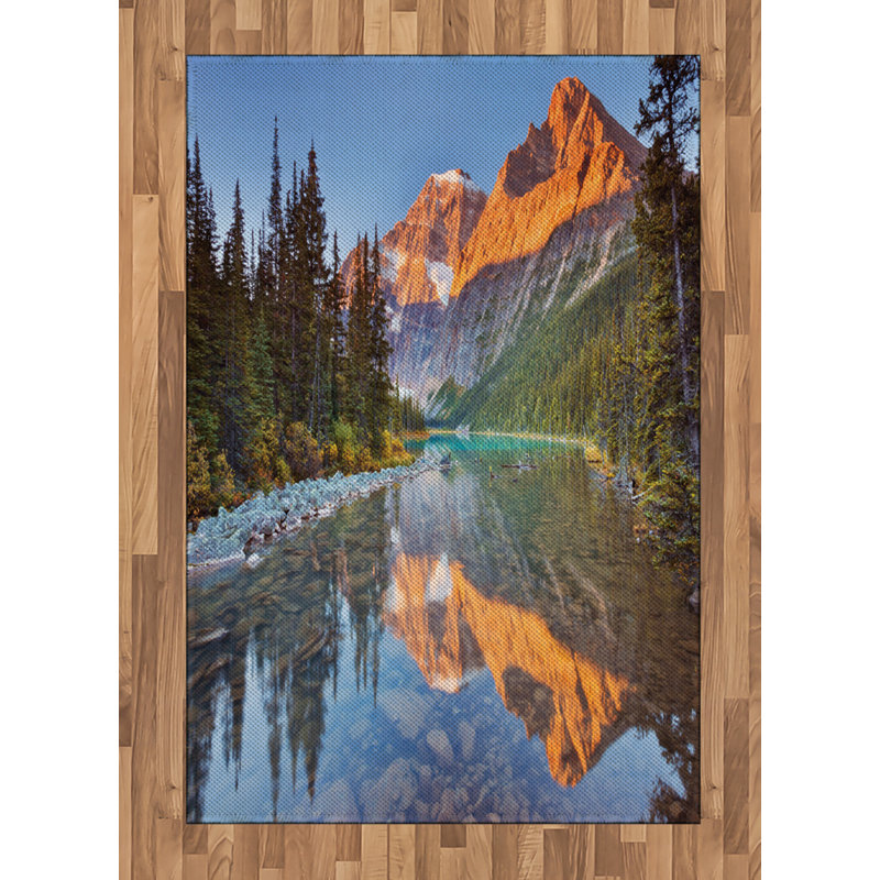 National Parks Nature High Density Long Fiber Poly Threads Decorative Area Rug Carpet, Rectangle 4' x 5'8"