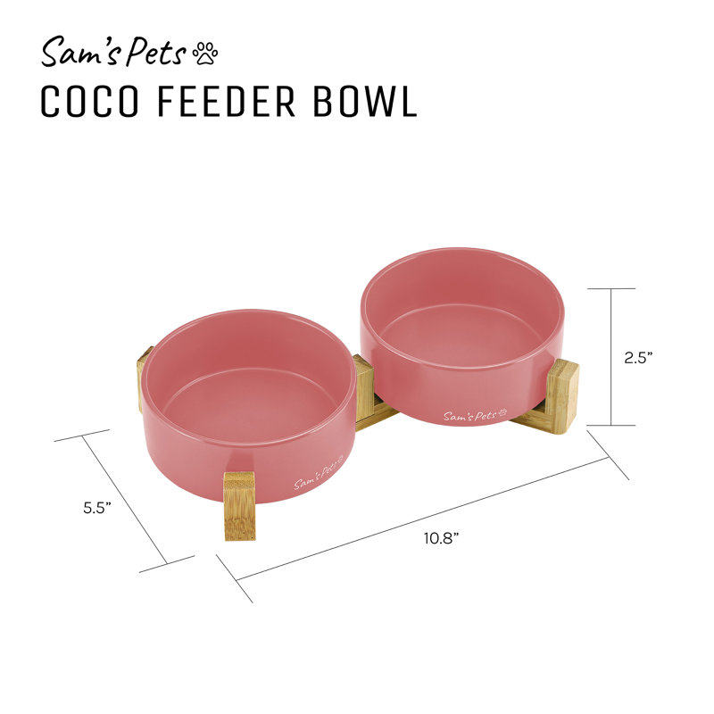 Coco and Pet Bowl, Pink
