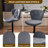 Pet-Friendly Adjustable Height Swivel Bar Stool with Back, Scratch-Resistant Tech Fabric, Footrest and Black Metal Base – Durable Bar Chair for Kitchen Island, Dining Bar, Cat & Dog Owners-377642047-370127097