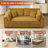 Modern Corduroy Sofa with Deep Seats and Durable Construction-2126399204