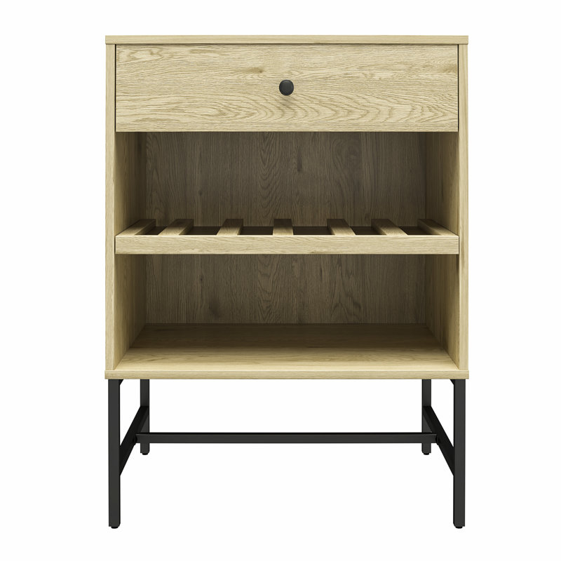 Annielise 60.3 cm Steel Bar Cabinet Bar Cabinet