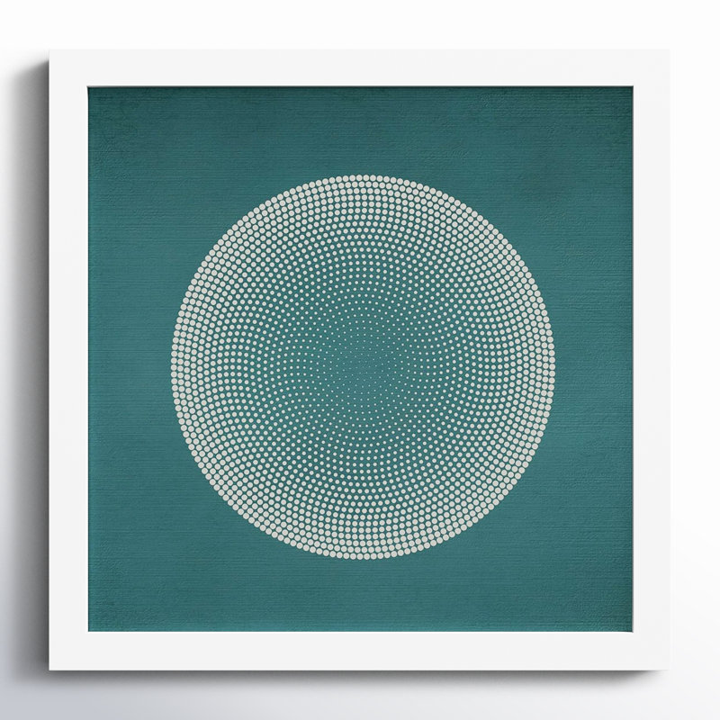 " Circles " by Incado, 13" H x 13" W x 1" D, White