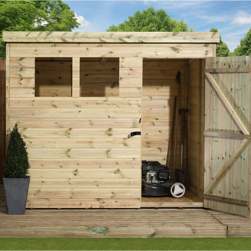 7 Ft. W x 5 Ft. D Shiplap Pent Wooden Shed