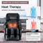 Fauteuil de massage chauffant inclinable en similicuir à largeur réglable et chauffant-57293461