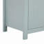 Buffet moderne à motif de vagues avec 2 tiroirs, 4 portes, 3 tablettes réglables à 3 niveaux, poignées arquées en aluminium, style scandinave, convient au vestibule, au salon, au vestibule