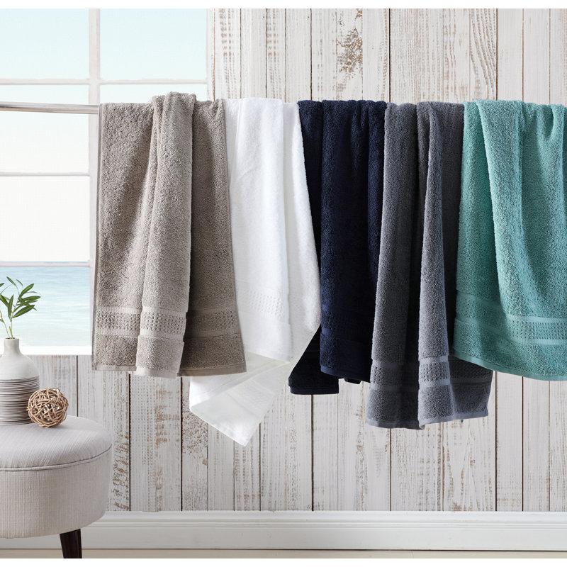 Nautica 6 Piece 100% Cotton Towel Set, Navy
