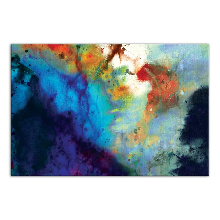 Ivy Bronx Colorful Abstract On Canvas Print & Reviews | Wayfair