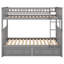 Lit superposé avec tiroirs, lit superposé en bois convertible pour enfants, lits peu encombrants-926603596-926603597