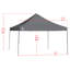 Tente pliante Shade Tech à pieds droits