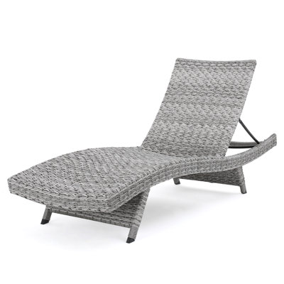 Chaise longue en osier Crete