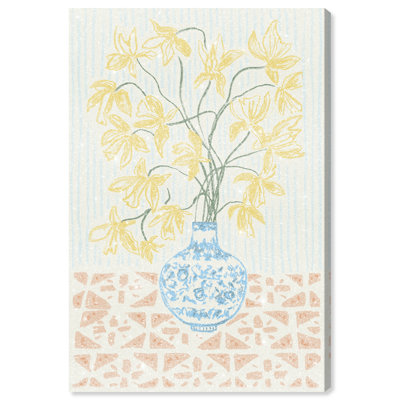 Yellow Iris Summer Print by Oliver Gal