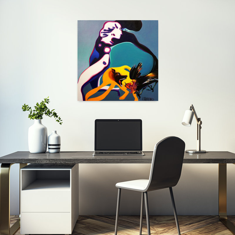 Art mural Kerfuffle, H 18 po x l 18 po