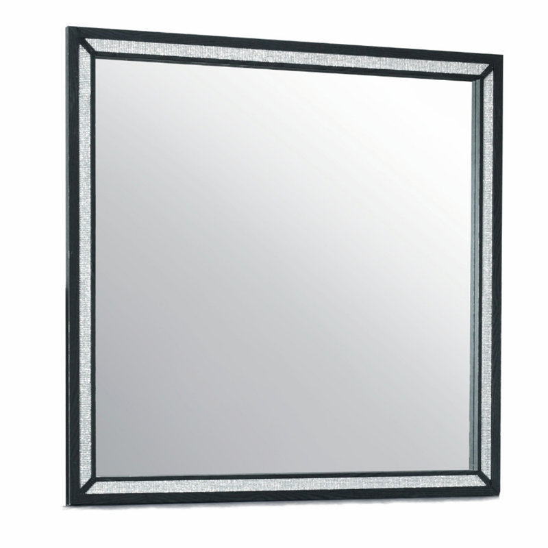 Miroir d'intérieur, miroir de chambre à coucher de conception moderne, miroir rectangulaire pour la maison