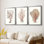 Terra Cotta Coral I - Toile tendue avec châssis sur mesure - 3 pièces