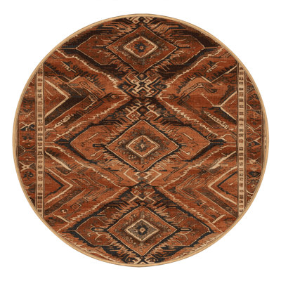 Machine Washable Persian Brown Area Rug