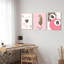 Cheetah Trendy Wall Art Set of 3 Preppy Leopard Canvas Print for College Apartment Room Wall Decor 8 Ball Poster Y2k Pink Coquette Print Lucky Aesthetic Pictures for Bedroom Dorm 16x24 In Framed-1209439782