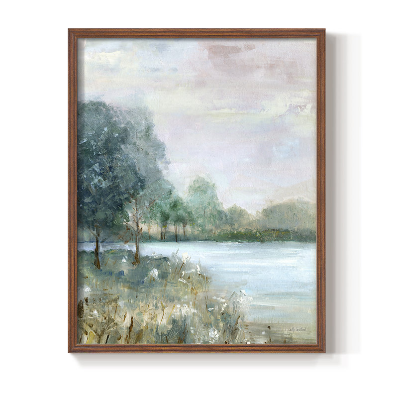 «Blue Hour», reproduction encadrée - bois massif, H 11 po x l 9 po, Noyer