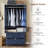 2-Door Embossed  Armoire With 2 Drawers-272610596