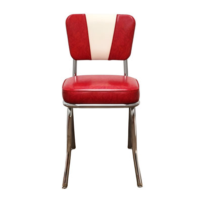 Retro Home Upholstered 'V' Back Dining Chair