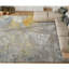 Handmade Silk and Wool Abstract Area Rug-70053877