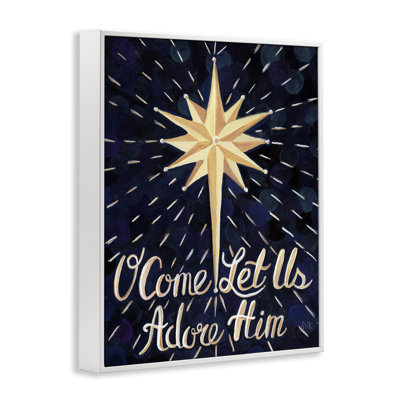 Festive Galaxy Adore Him Giclee Art, design by Sarah Waldron Kimball