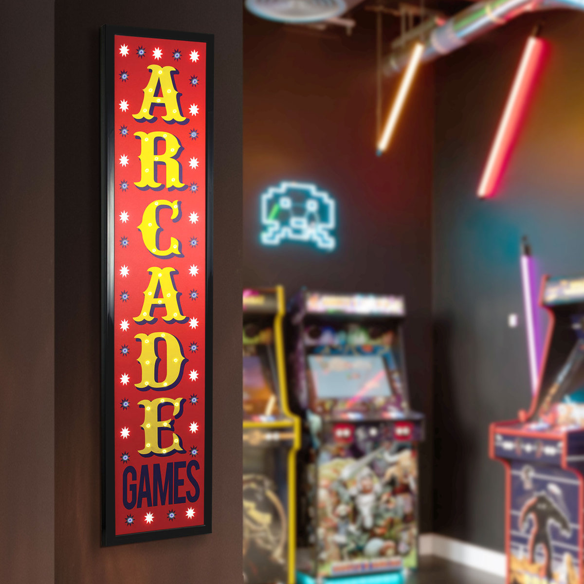 Crystal Art Gallery Arcade Games LED Marquee Sign & Reviews | Wayfair