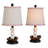 Set Of 2 19.75" Resin Baseball Table Lamp