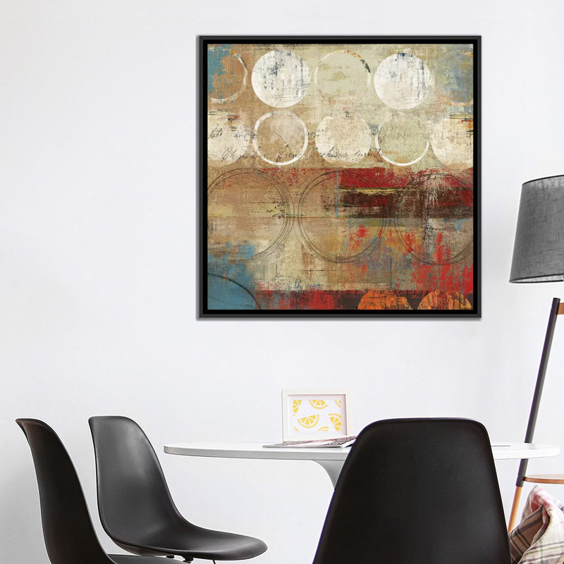 «Conseils I», impression sur toile, H 18 po x l 18 po x P 1,5 po, Toile avec cadre noir, Pas de tapis