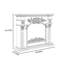 Foyer décoratif blanc sculpté