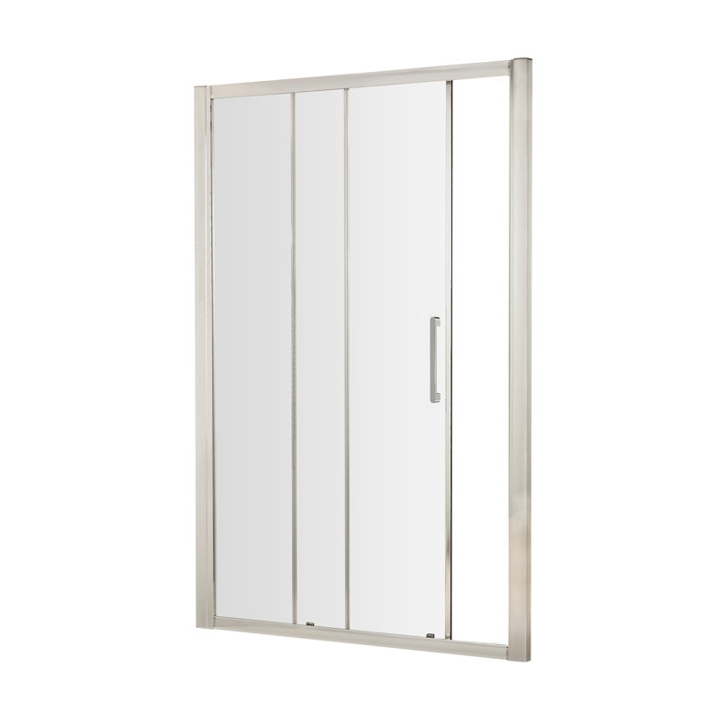 Apex 1900mm H Double Added Framed Shower Door with Clear Glass, 190cm H x 110cm W