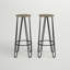 Laisha Counter Stool with Metal Frame-903937372