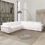 Canapé modulaire inclinable Yohan - Boucle blanche