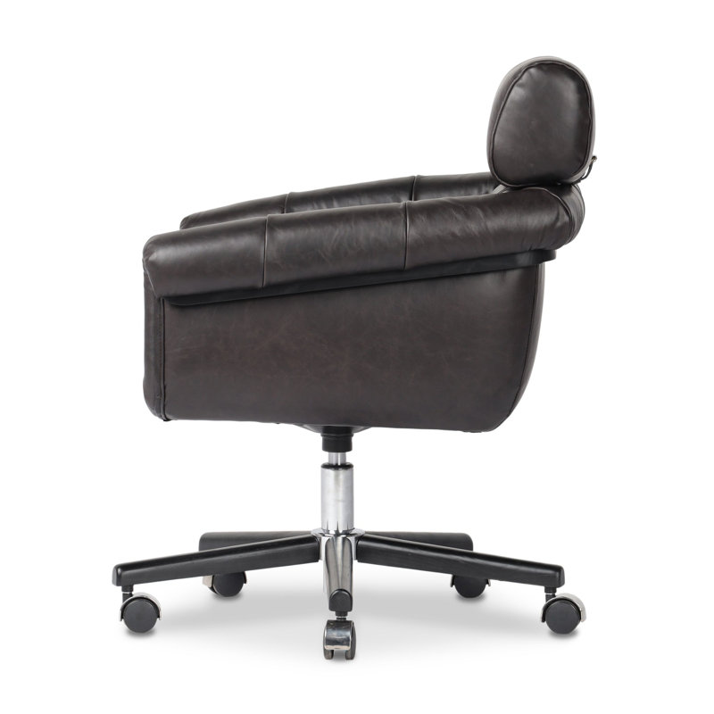 Genuine Leather Executive Chair, Sonoma Black