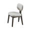 Ensemble de table de salle à manger 7 pièces Beny, plateau ovale de 80 pouces, chaises à dossier bas, chêne gris foncé-121897268